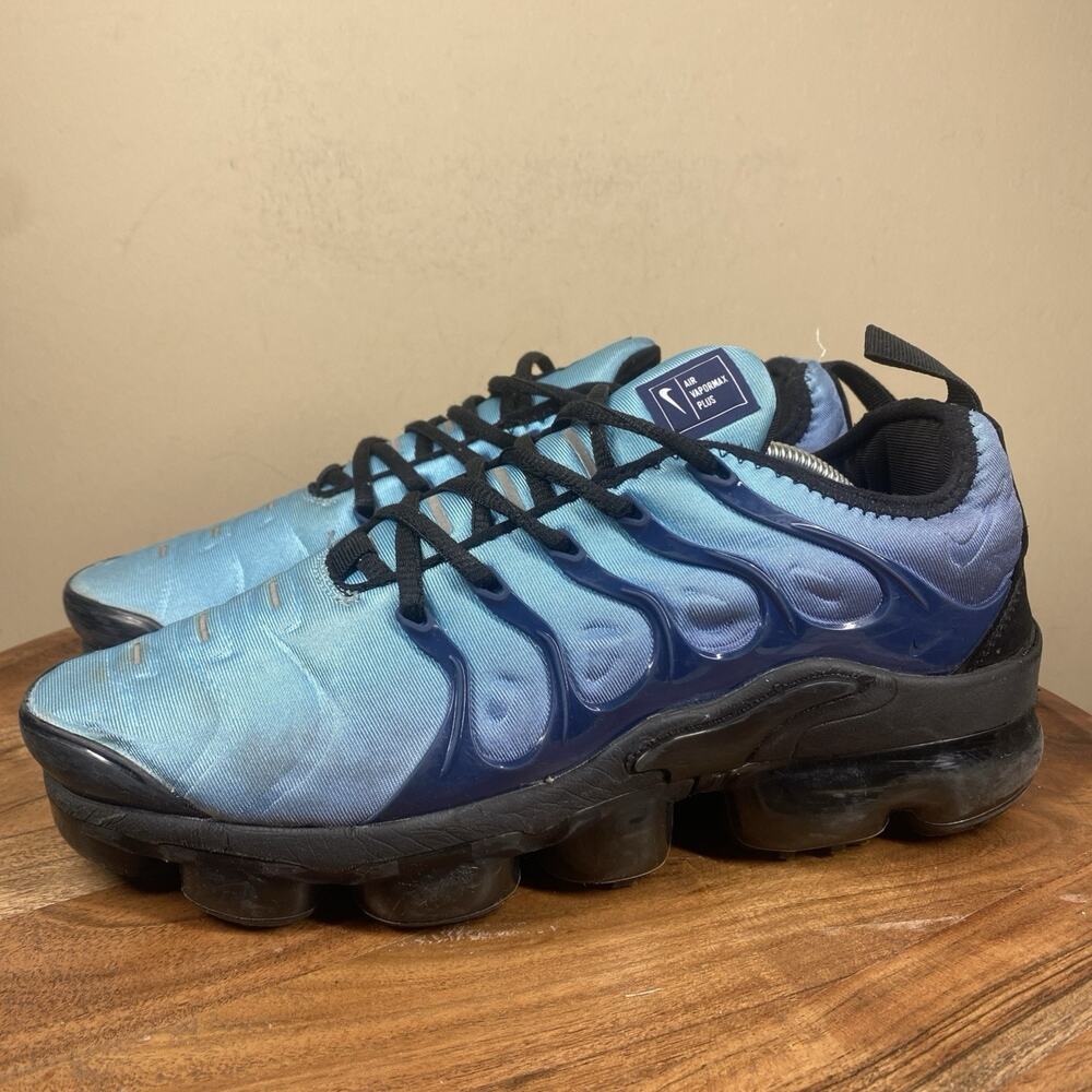 Nike Air Vapormax Plus Obsidian Blue Mens Blue And Black Size 8 Athletic Shoes - Picture 2 of 9